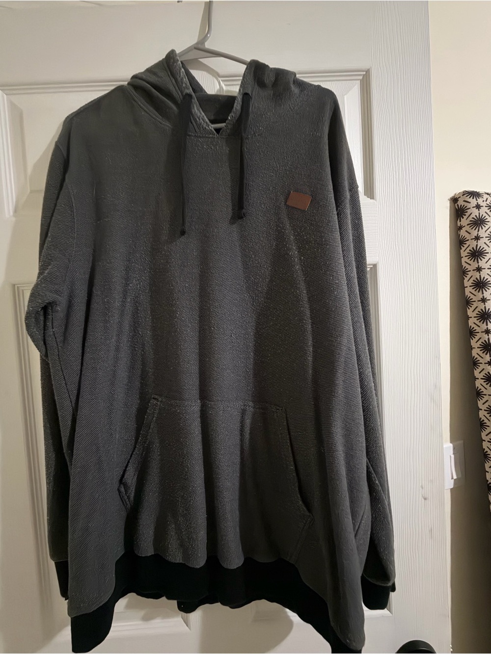 O'Neill Men's Charcoal Hooded Pullover Sweatshirt